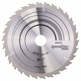 Tarcza pilarska Speedline Wood 210x30mm Z30 Bosch 2608640803
