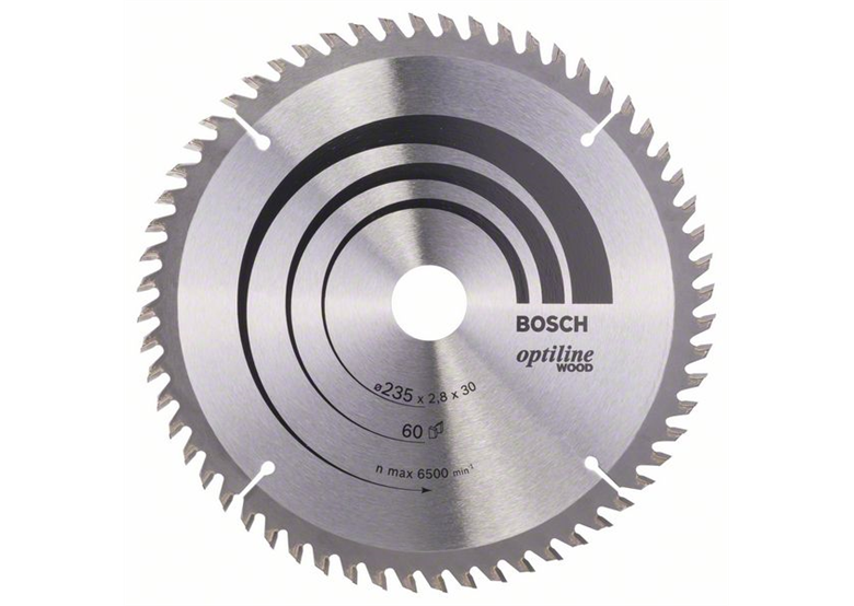 Tarcza pilarska Optiline Wood 235x30/25mm Z60 Bosch 2608641192