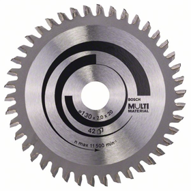 Tarcza pilarska Multi Material 130x20/16mm Z42 Bosch 2608641195