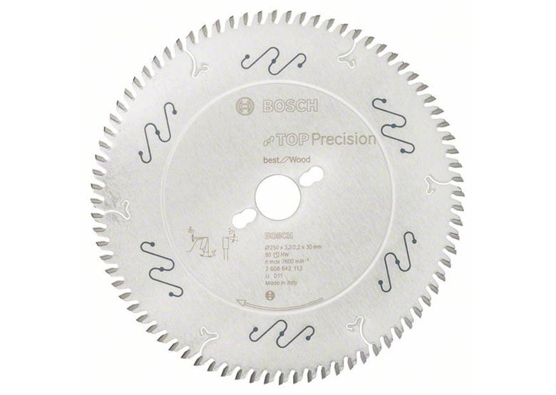 Piła zębata WOOD/T 250x30mm Z80 Bosch 2608642113