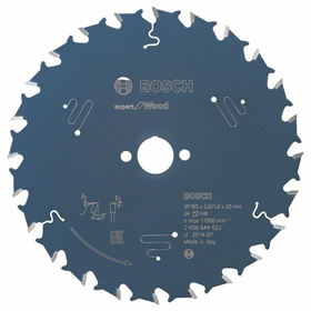Tarcza pilarska Expert for Wood 165x20mm Z24 Bosch 2608644022