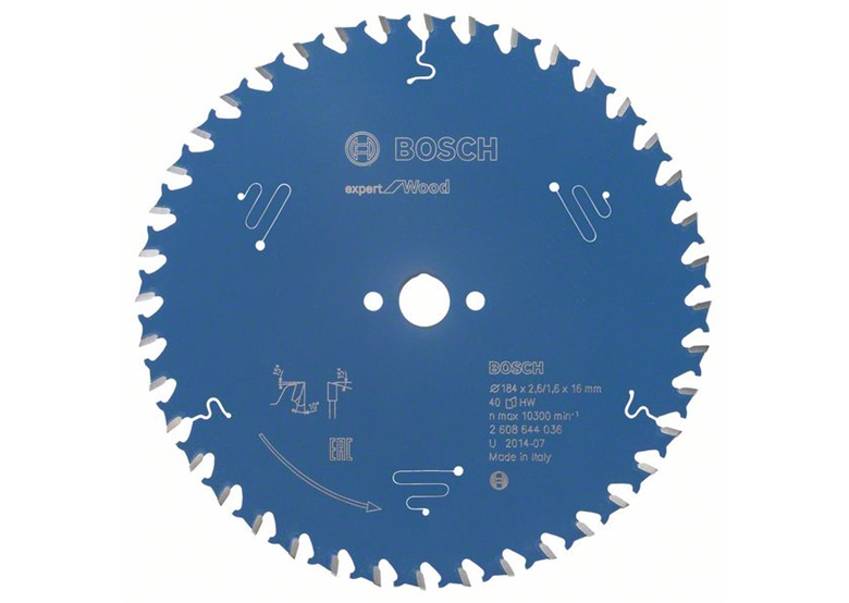 Tarcza pilarska Expert for Wood 184x16mm Z40 Bosch 2608644036