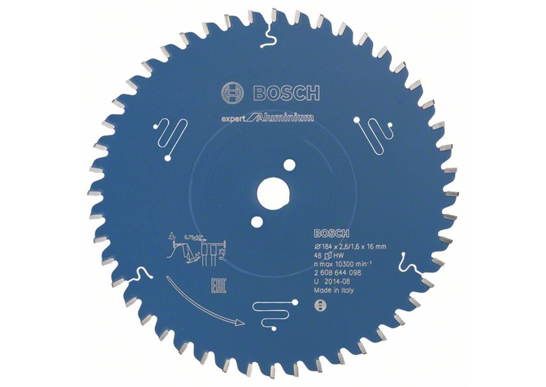 Tarcza pilarska Expert for Aluminium 184x16mm Z48 Bosch 2608644098