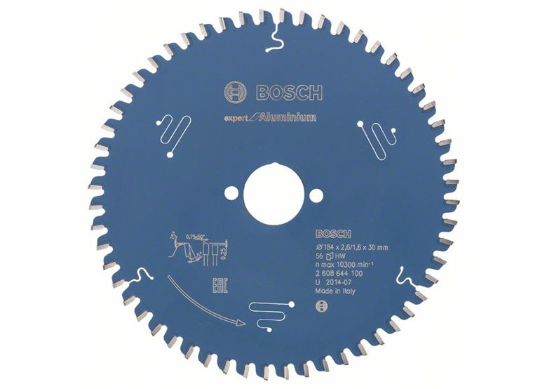 Tarcza pilarska Expert for Aluminium 184x30mm Z56 Bosch 2608644100