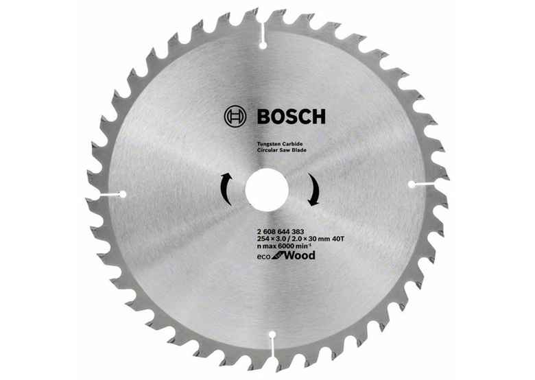Piła zębata ECO Optiline Wood 254x30mm Z40 Bosch 2608644383