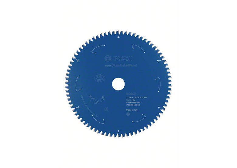 Tarcza pilarska Expert for Laminated Panel 254x2,6/1,8x30mm T78 Bosch 2608644553
