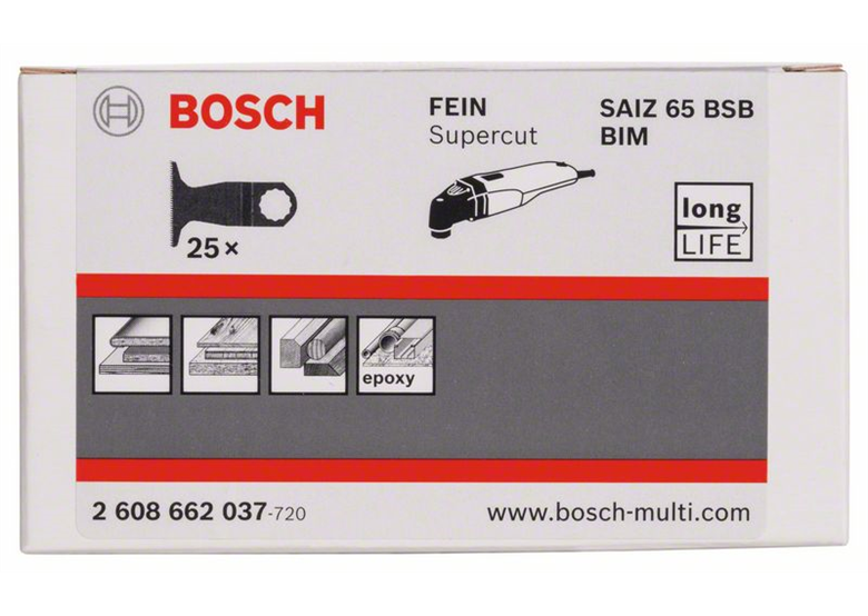 Brzeszczot BIM do cięcia wgłębnego SAIZ 65 BSB Hard Wood Bosch 2608662037