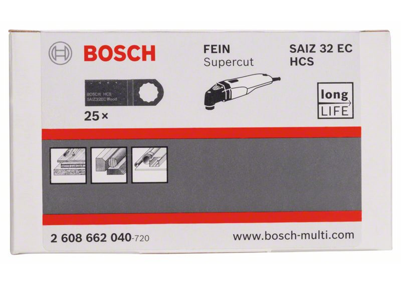 Brzeszczot HCS do cięcia wgłębnego SAIZ 32 EC Wood Bosch 2608662040