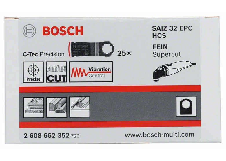 Brzeszczot HCS do cięcia wgłębnego SAIZ 32 EPC Wood Bosch 2608662352