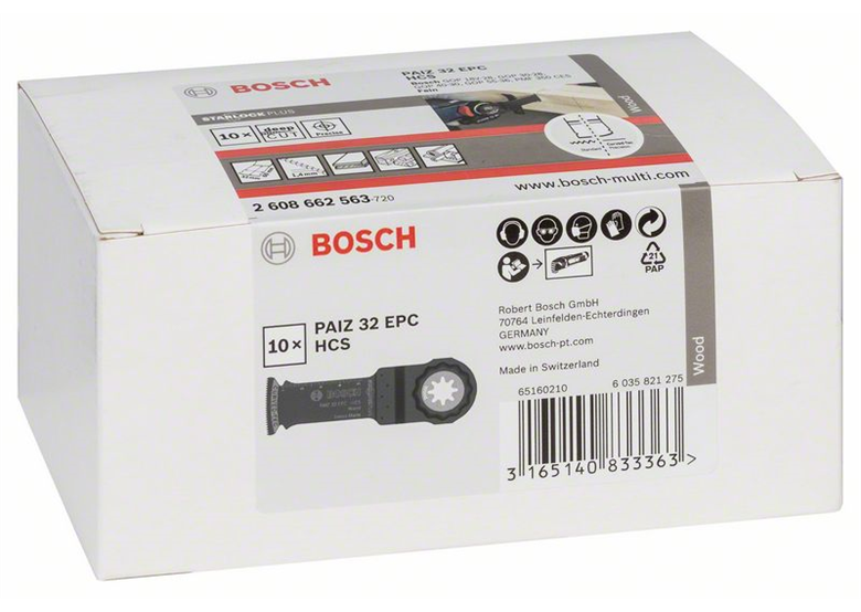 Brzeszczot HCS do cięcia wgłębnego PAIZ 32 EPC Wood Bosch 2608662563