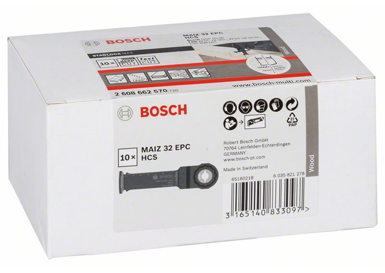 Brzeszczot HCS do cięcia wgłębnego MAIZ 32 EPC Wood Bosch 2608662570