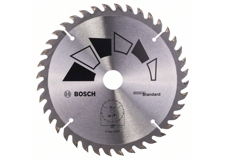 Tarcza pilarska STANDARD 160x20mm, Z40 Bosch 2609256811