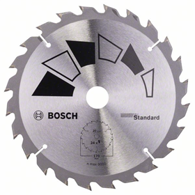 Tarcza pilarska STANDARD 170x20mm, Z24 Bosch 2609256812