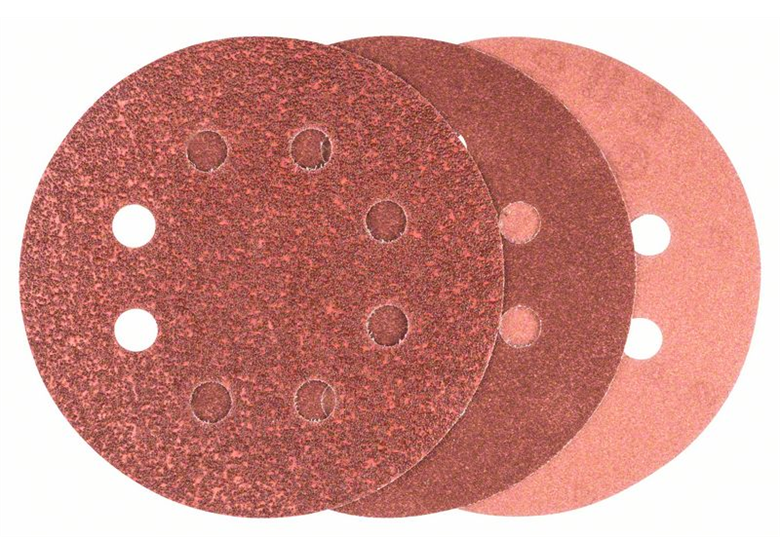 6-częściowy zestaw papierów ściernych do szlifierek mimośrodowych 125mm Bosch 2609256A28