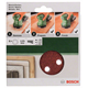 6-częściowy zestaw papierów ściernych do szlifierek mimośrodowych 125mm Bosch 2609256A28