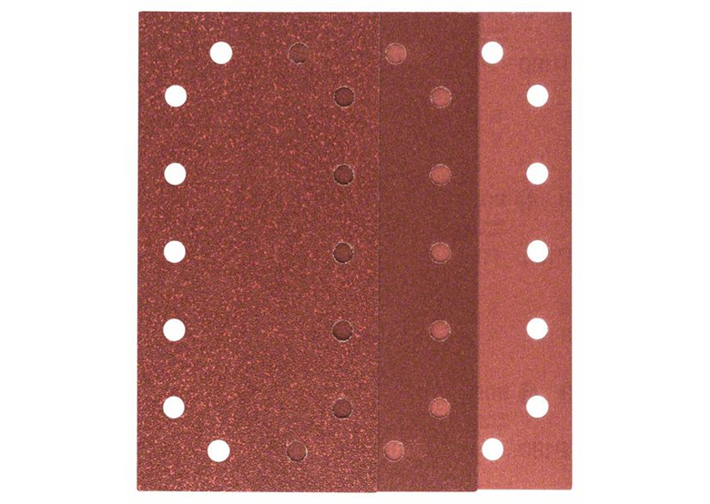 10-częściowy zestaw papierów ściernych do szlifierek oscylacyjnych G60, 120, 180 Bosch 2609256B25