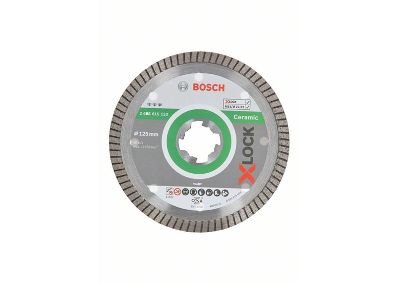Tarcza diamentowa X-Lock 125mm Bosch Best for Ceramic Extra-Clean