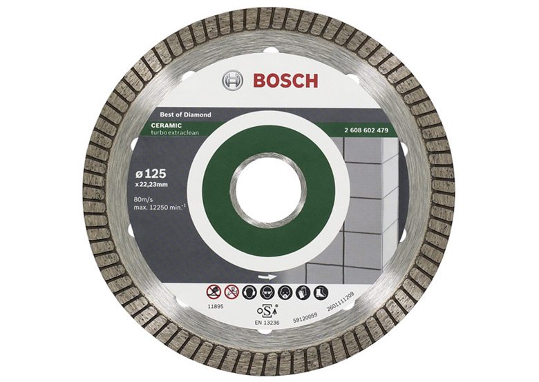 Diamentowa tarcza tnąca 115mm Bosch Best for Ceramic Extra Clean Turbo