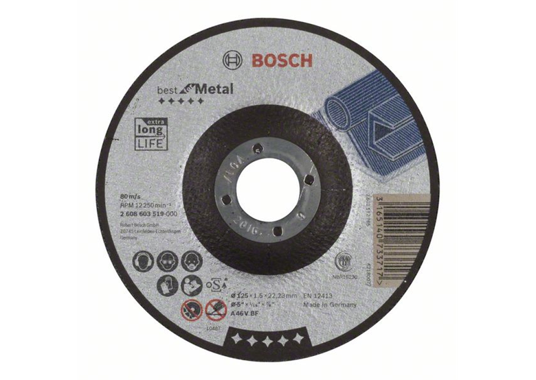 Tarcza tnąca wygięta 125x22,23x1,5mm Bosch Best for Metal