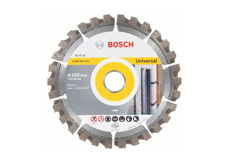 Tarcza diamentowa 155x22,23mm Bosch Best for Universal