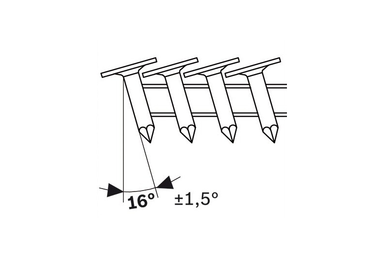 Gwoździe łączone papierem 3 x 19 mm 5000 sztuk Bosch CN 45-15 19 HG