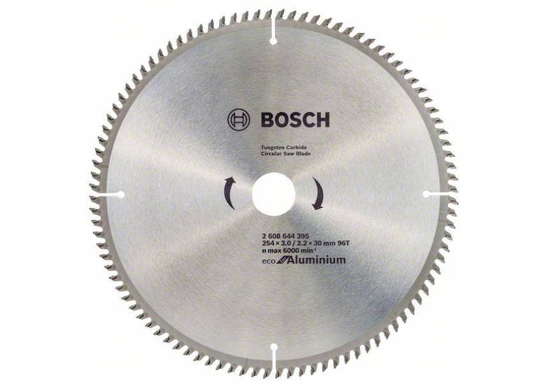 Piła zębata do cięcia aluminium 254x30mm Z80 Bosch ECO Alu