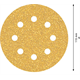 Papier ścierny z 8 otworami 115mm, G 40, 5szt. Bosch EXPERT C470
