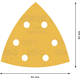 Papier ścierny do szlifierek delta 93mm, G 400, 5szt. Bosch EXPERT C470