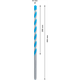 Wiertło wielozadaniowe 10x200x250mm Bosch EXPERT CYL-9 MultiConstruction