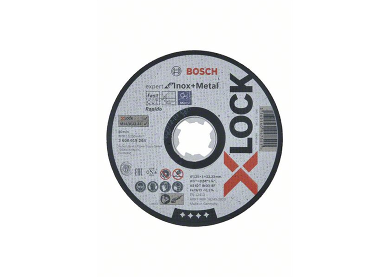 Tarcza korundowa X-Lock 125x22,23x1mm Bosch Expert for Inox
