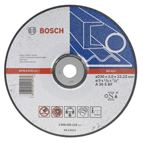 Tarcza tnąca wygięta do metalu A 30 S BF, 230x22,23 x2,5mm Bosch Expert for Metal