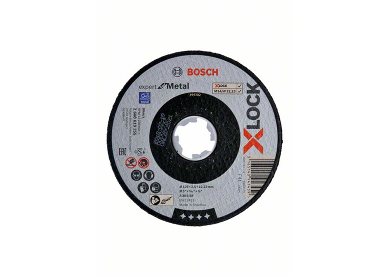 Tarcza korundowa X-Lock 125x22,23x2,5mm Bosch Expert for Metal