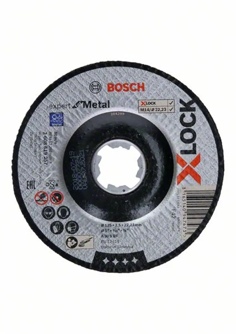 Tarcza tnąca do metalu X-Lock 125x22,23x2,5mm Bosch Expert for Metal