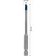 Wiertło 4x90mm Bosch EXPERT HEX-9 HardCeramic