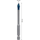 Wiertło 6x90mm Bosch EXPERT HEX-9 HardCeramic