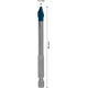 Wiertło 7x90mm Bosch EXPERT HEX-9 HardCeramic