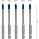 Zestaw wierteł do dachówek 5mm, 5szt. Bosch EXPERT HEX-9 HardCeramic