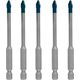 Zestaw wierteł do dachówek 5mm, 5szt. Bosch EXPERT HEX-9 HardCeramic