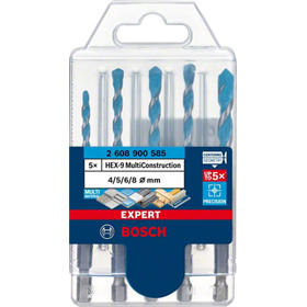 Zestaw wierteł 4/5/6/6/8mm, 5szt. Bosch EXPERT HEX-9 MultiConstruction