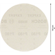 Siatka szlifierska 150mm, G 180, 50szt. Bosch EXPERT M480