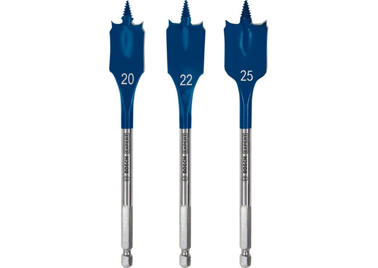 Zestawy wierteł łopatkowych 20/22/25mm, 3szt. Bosch EXPERT Self Cut Speed