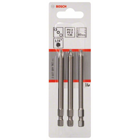 3-częściowy zestaw końcówek wkręcających PH2, PZ2, T25, 89mm Bosch Extra Hart
