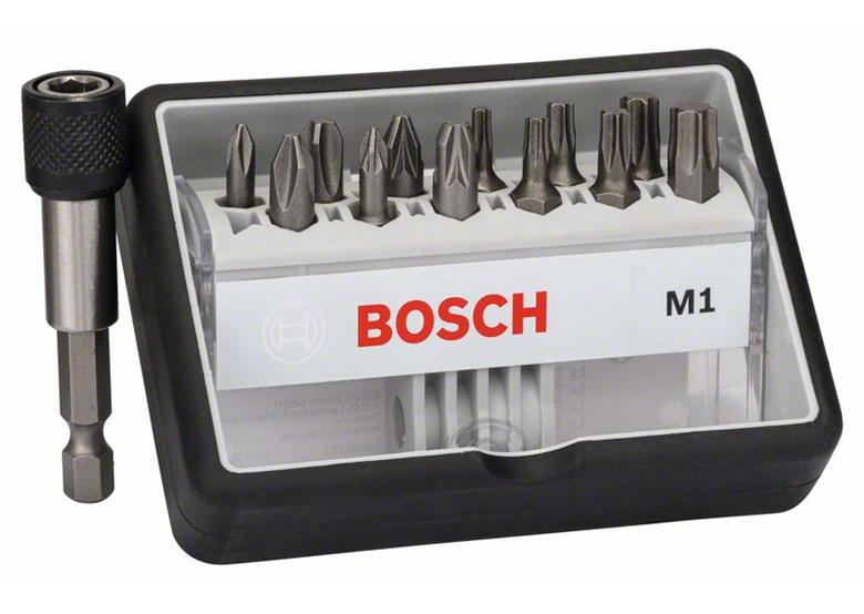 Zestaw bitów mieszany 13-częściowy Bosch Extra Hart Robust Line M1