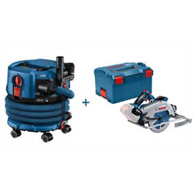 Odkurzacz przemysłowy Bosch GAS 18V-12 MC + Pilarka tarczowa Bosch GKS 18V-68 GC