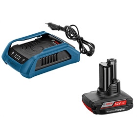 Akumulator i ładowarka Wireless Charging Bosch GBA 12V 2,5Ah + GAL 1830 W