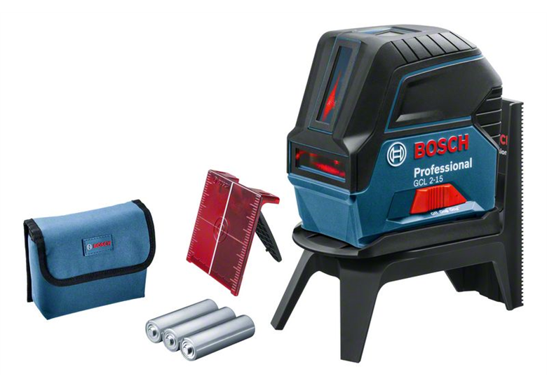 Laser krzyżowy z uchwytem Bosch GCL 2-15 + RM1