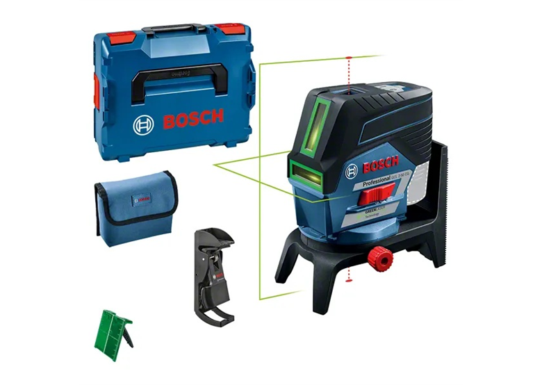Laser liniowo-punktowy z zaciskiem Bosch GCL 2-50 CG + RM2