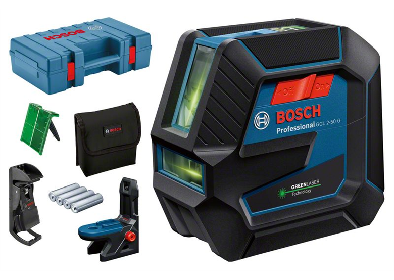 Laser liniowo-punktowy w walizce Bosch GCL 2-50 G