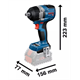 Klucz udarowy Bosch GDS 18V-750 C L-BOXX 136