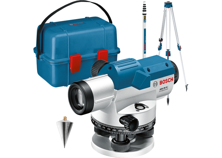 Niwelator optyczny Bosch GOL 26 G + BT 160 + GR500